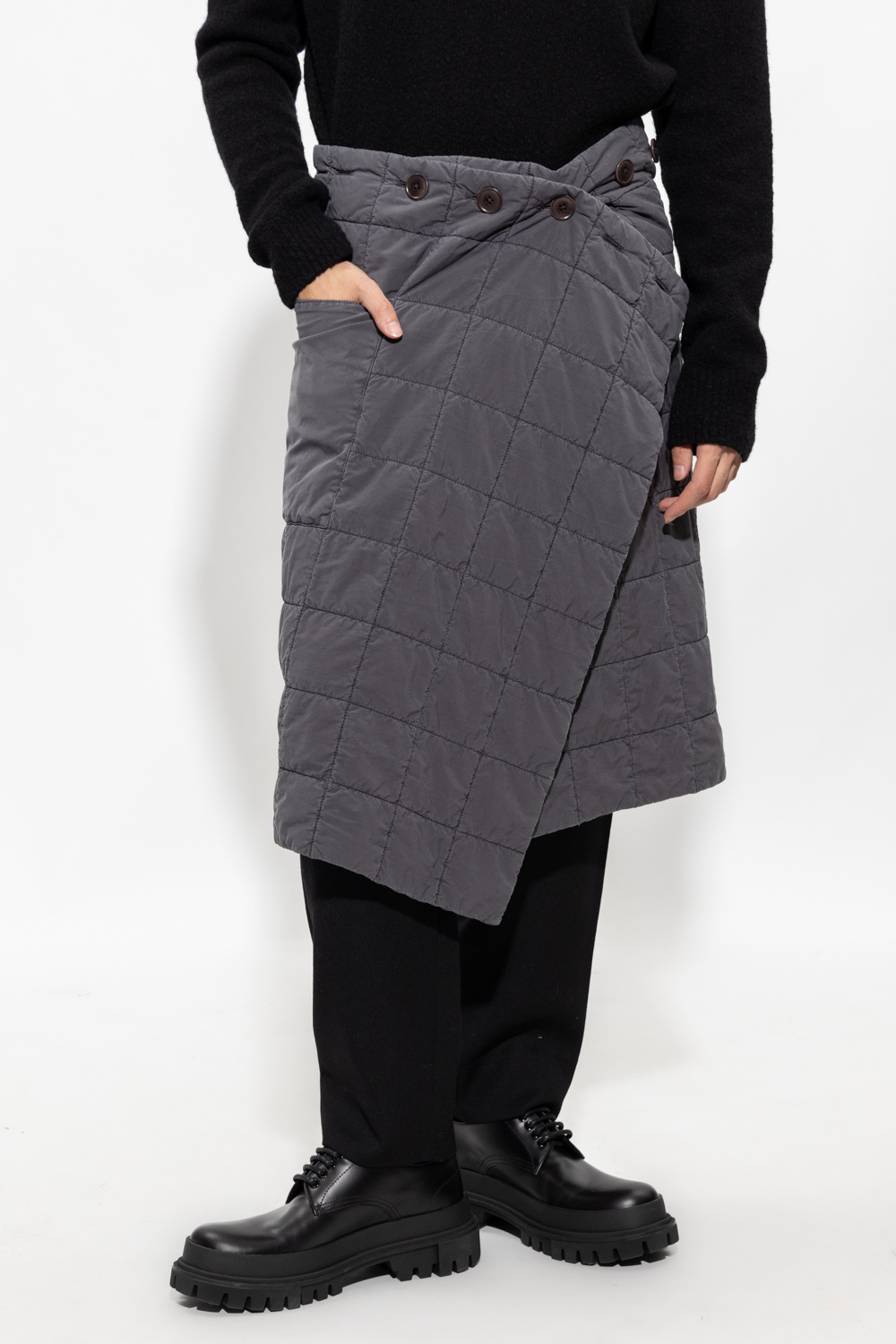 Grey Quilted skirt Lemaire SchaferandweinerShops Croatia